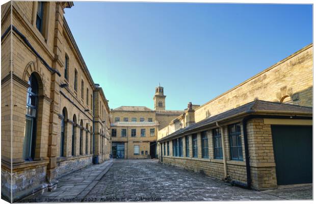 Salts Mill Saltaire Canvas Print by Alison Chambers