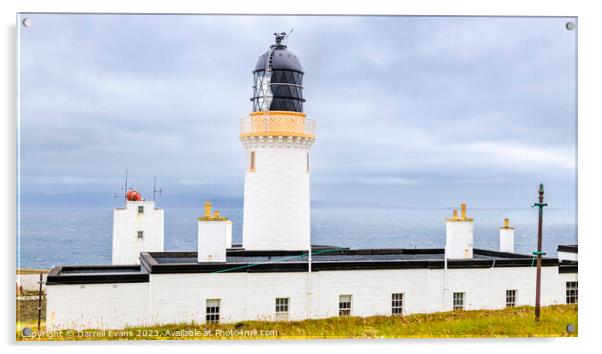 Lighthouse at Dunnet Head Acrylic by Darrell Evans
