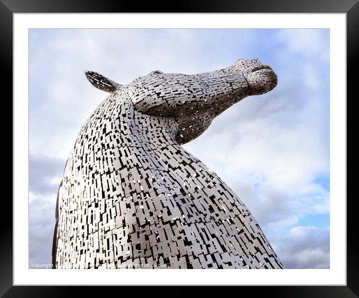 The Kelpies Framed Mounted Print by Darrell Evans