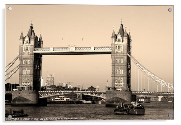 The Iconic Tower Bridge, London, England  Acrylic by Aidan Moran