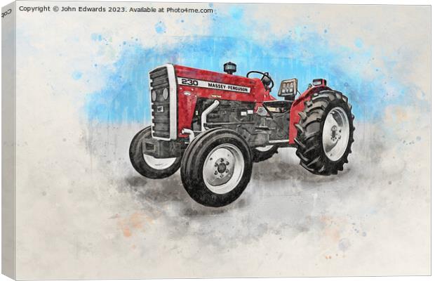 Iconic Agricultural Workhorse Canvas Print by John Edwards