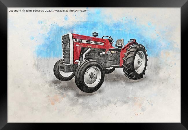 Iconic Agricultural Workhorse Framed Print by John Edwards