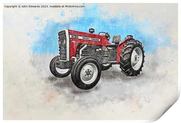 Iconic Agricultural Workhorse Print by John Edwards