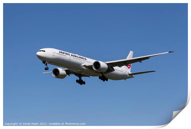 Japan Airlines Boeing 777-346              Print by David Pyatt