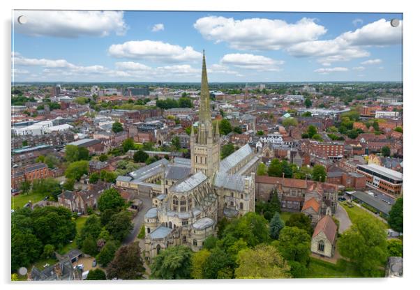 Norwich Cathedral  Acrylic by Apollo Aerial Photography