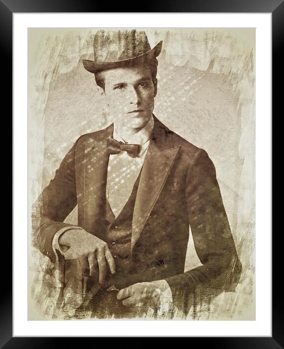 The Regal Victorian Gentleman Framed Mounted Print by Luigi Petro