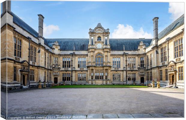 The examination schools building quadrangle Oxford Canvas Print by Robert Deering