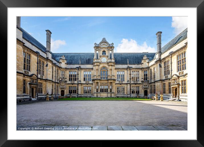 The examination schools building quadrangle Oxford Framed Mounted Print by Robert Deering