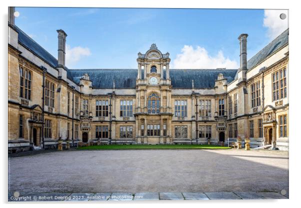 The examination schools building quadrangle Oxford Acrylic by Robert Deering