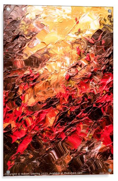 forest fire Acrylic by Robert Deering