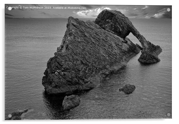 The Arch of Bow Fiddle Rock Acrylic by Tom McPherson
