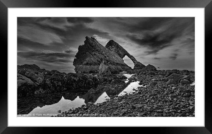 Surreal Bow Fiddle Rock Framed Mounted Print by Tom McPherson