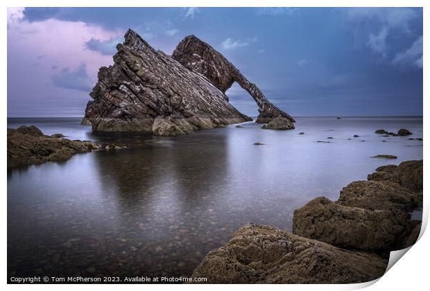 The Rugged Majesty of Bow Fiddle Rock Print by Tom McPherson