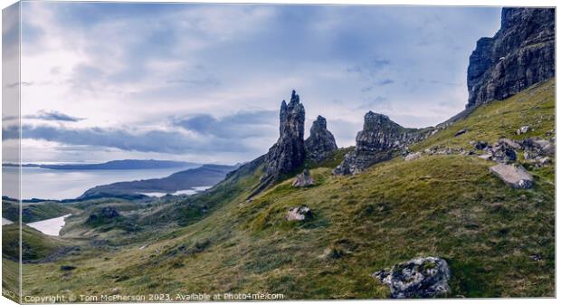 The Enigmatic Old Man of Storr Canvas Print by Tom McPherson