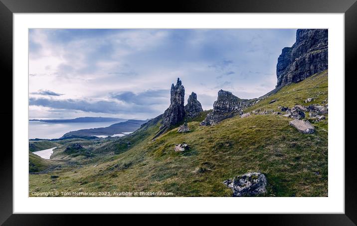 The Enigmatic Old Man of Storr Framed Mounted Print by Tom McPherson