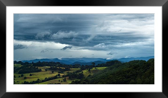 Autumn Storm Framed Mounted Print by Dennis Gay