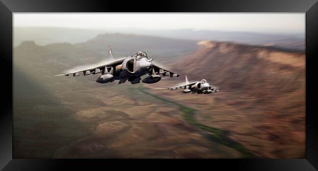 The Mighty Harrier Framed Print by J Biggadike