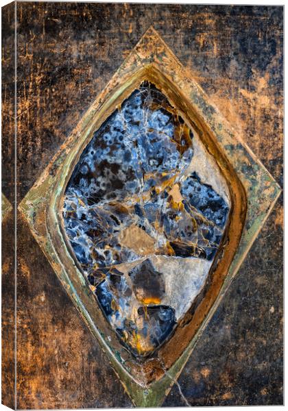 Ancient Broken Obsidian Mirror Canvas Print by Artur Bogacki