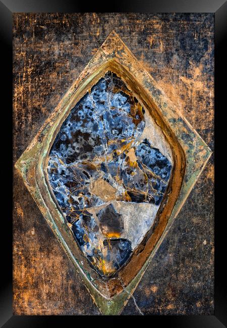 Ancient Broken Obsidian Mirror Framed Print by Artur Bogacki