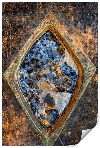 Ancient Broken Obsidian Mirror Print by Artur Bogacki