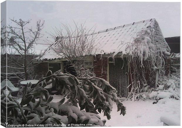 SNOW SHED Canvas Print by Debra Kelday