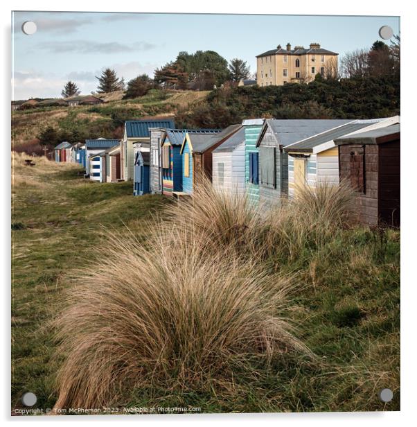 Bonnie Hopeman Beach Huts Acrylic by Tom McPherson
