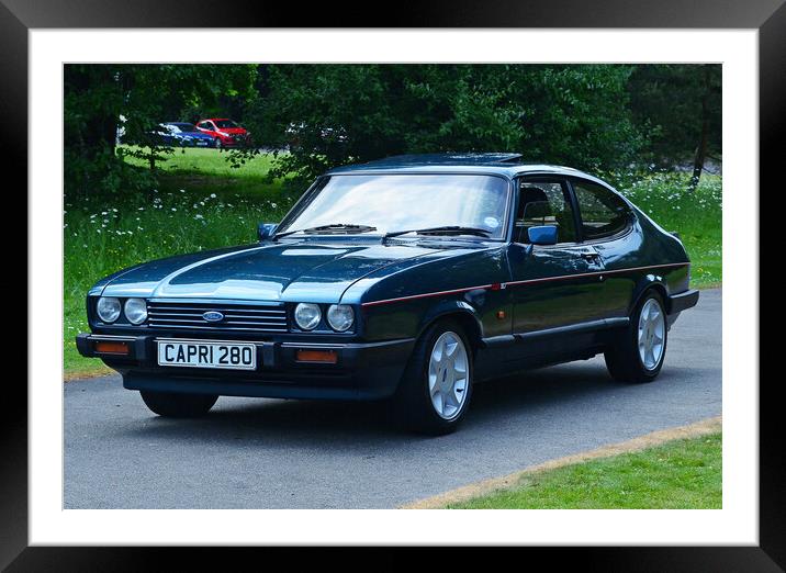 Classic Ford Capri 280 Framed Mounted Print by Allan Durward Photography