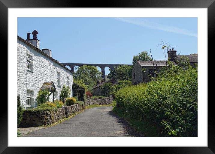 Country lane in Cowgill, Cumbria. Framed Mounted Print by David Birchall