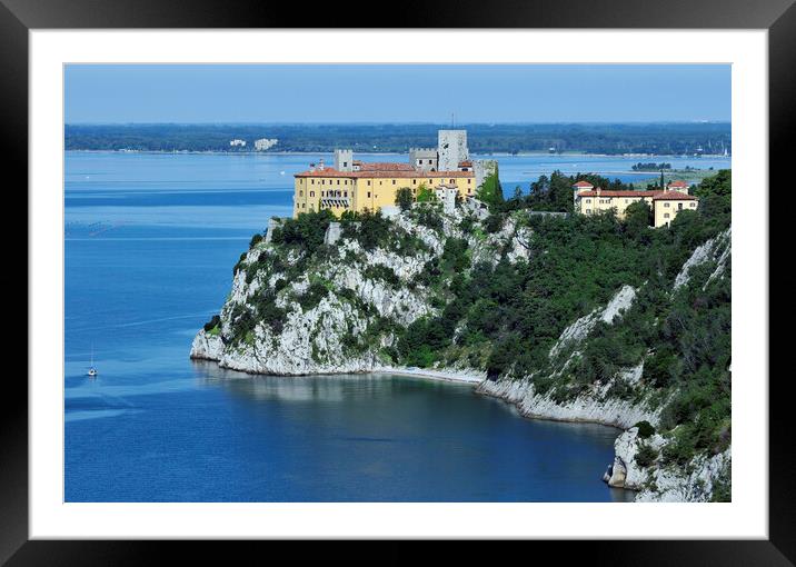 Duino Castle, Italy Framed Mounted Print by Massimiliano Leban