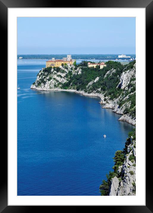Duino Castle Framed Mounted Print by Massimiliano Leban