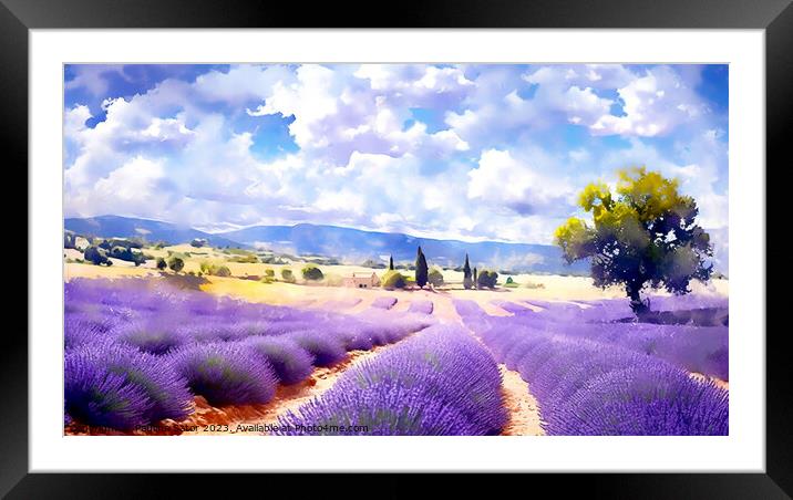 Lavender field Framed Mounted Print by Paulina Sator