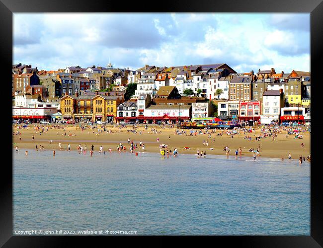 Scarborough Seaside Escape Framed Print by john hill