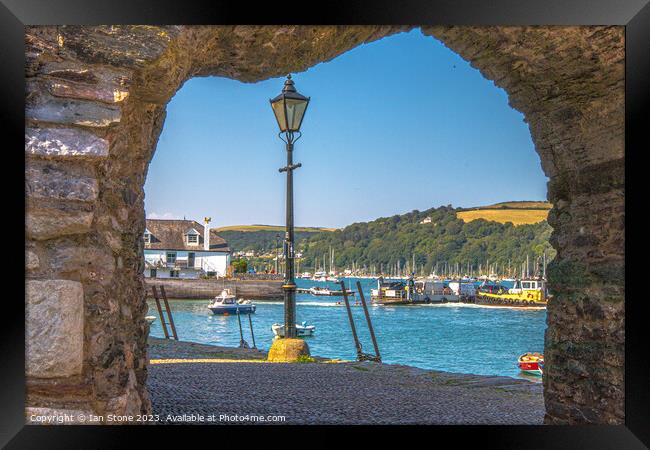 Dartmouth from Bayards  Castle  Framed Print by Ian Stone