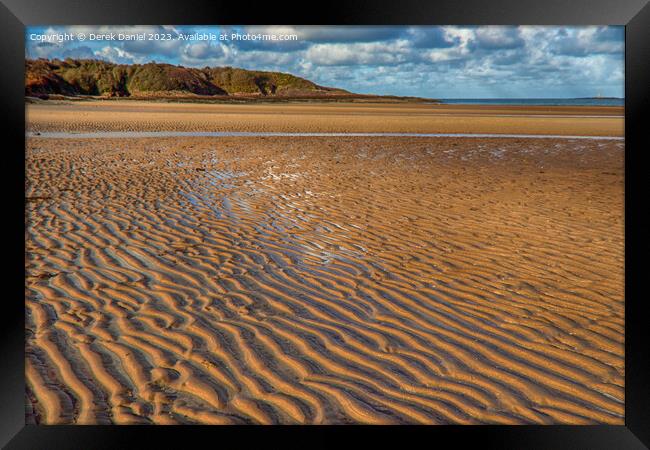 Lligwy Beach, Anglesey North Wales  Framed Print by Derek Daniel