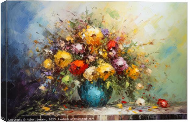 Floral Beauty Canvas Print by Robert Deering