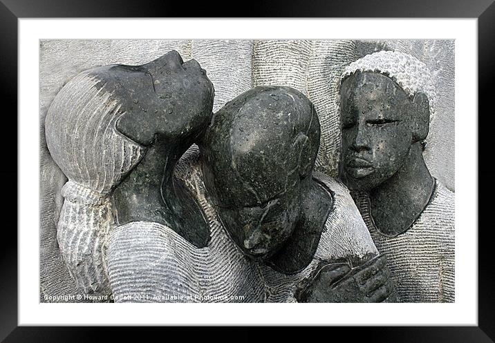 African sculpture Framed Mounted Print by Howard Corlett