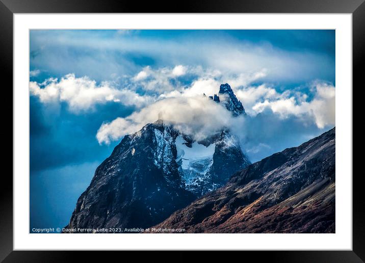 Andes southermost mountains landscape, ushuaia, argentina Framed Mounted Print by Daniel Ferreira-Leite