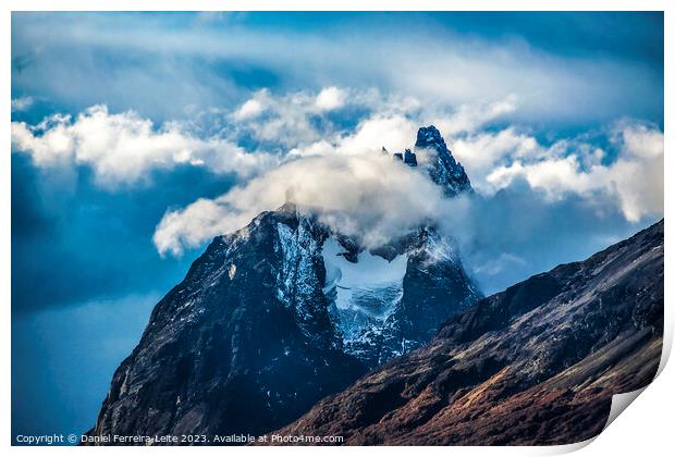 Andes southermost mountains landscape, ushuaia, argentina Print by Daniel Ferreira-Leite