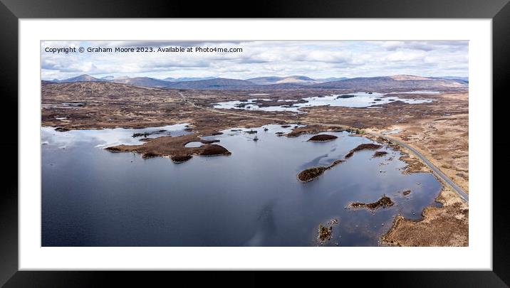 Lochan na h-Achlaise and Loch Ba Framed Mounted Print by Graham Moore
