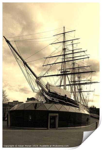 The Cutty Sark and Museum at Greenwich, London  Print by Aidan Moran