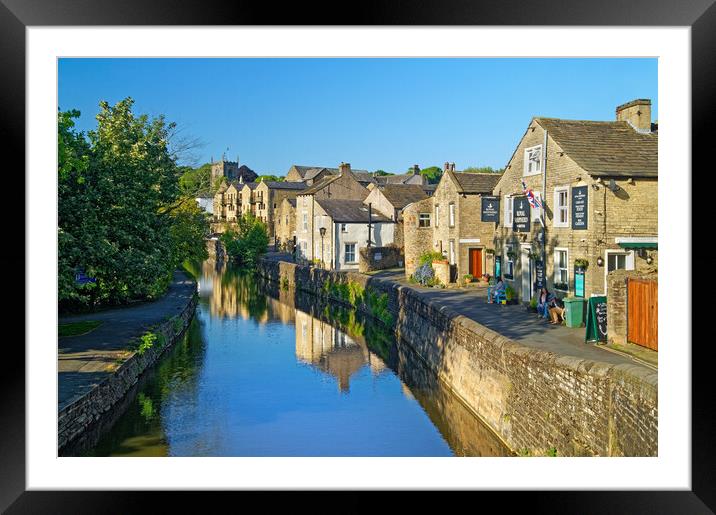 Skipton Canal  Framed Mounted Print by Darren Galpin