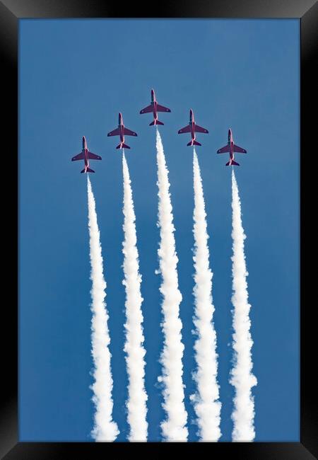 The Red Arrows 02 Cosford Air Show 2023 Framed Print by Glen Allen