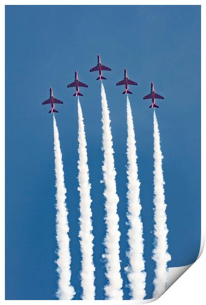 The Red Arrows 02 Cosford Air Show 2023 Print by Glen Allen