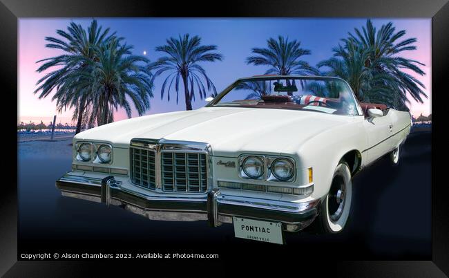 Pontiac Grand Ville Framed Print by Alison Chambers