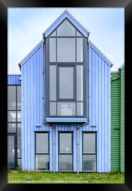 John O'Groats  Blue House Framed Print by Darrell Evans