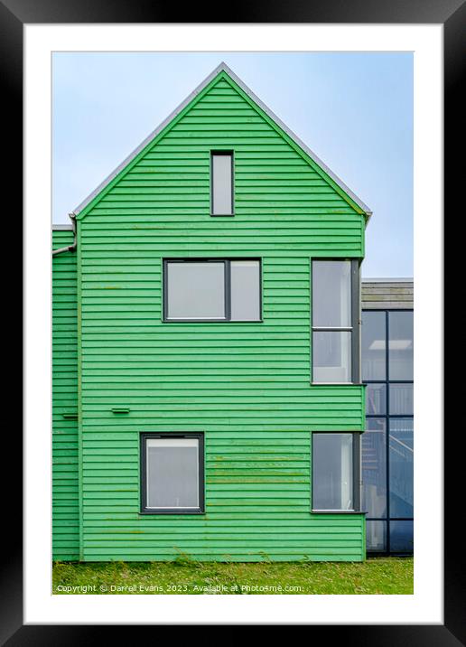 John O'Groats Green House Framed Mounted Print by Darrell Evans