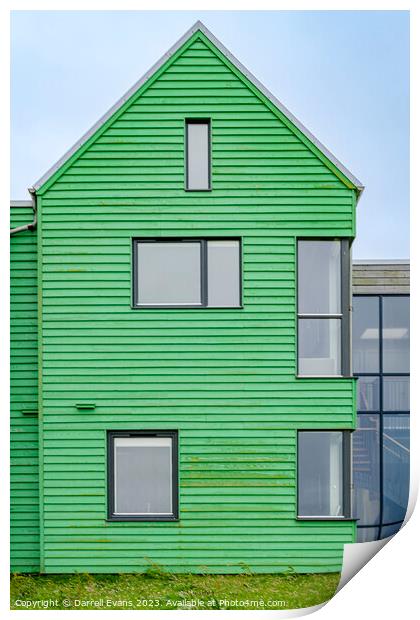 John O'Groats Green House Print by Darrell Evans