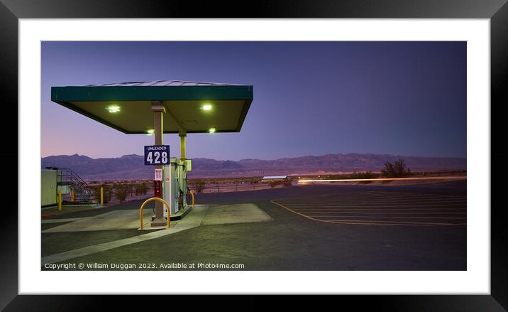 The last Gas Station Framed Mounted Print by William Duggan