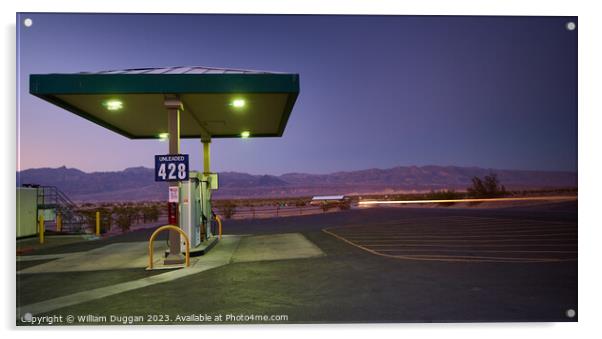 The last Gas Station Acrylic by William Duggan