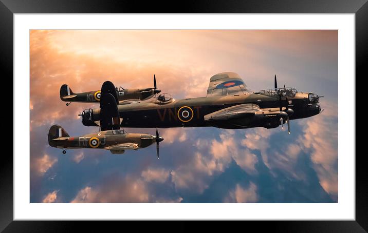 'Echoes of Britain's Airborne Valour' Framed Mounted Print by Kevin Elias